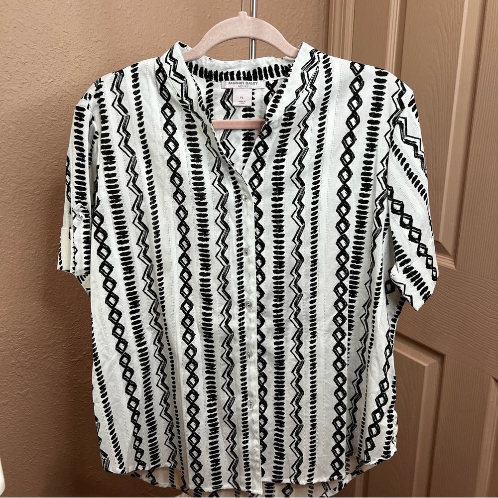 Dillards Allison Daley Tribal Button Down